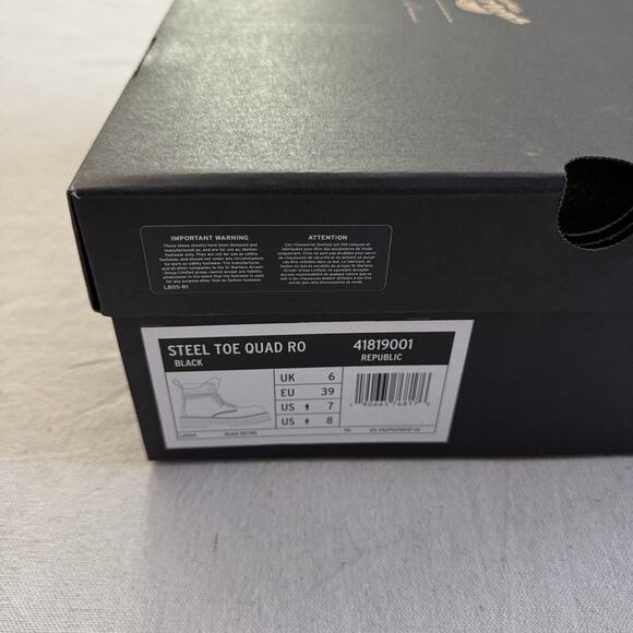 Rick Owens Dr Martens 1460 DRKSHDW Quad Sole Steel Toe Boot Size 7 Men's NEW - Picture 3 of 11